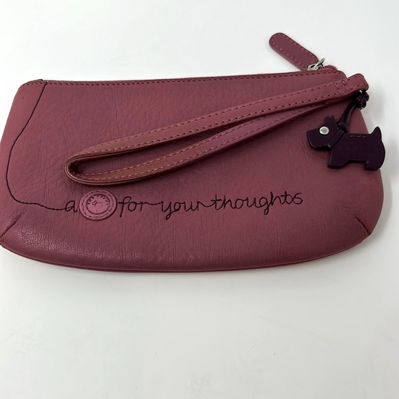 AUTHENTIC Radley London “A Radley for your thoughts” pink leather wristl… - Picture 3 of 15